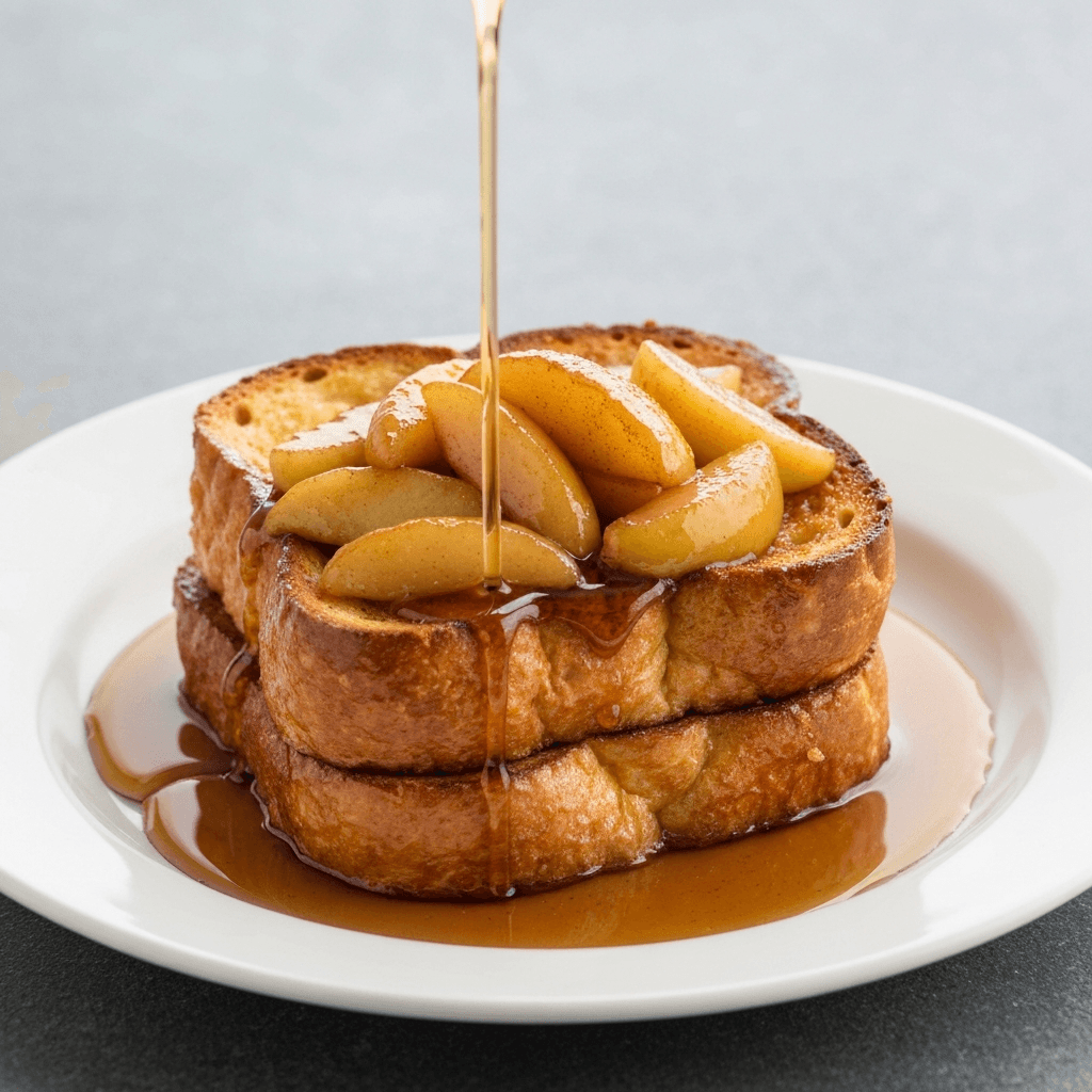 Pain Perdu with Caramelized Apples and Cinnamon